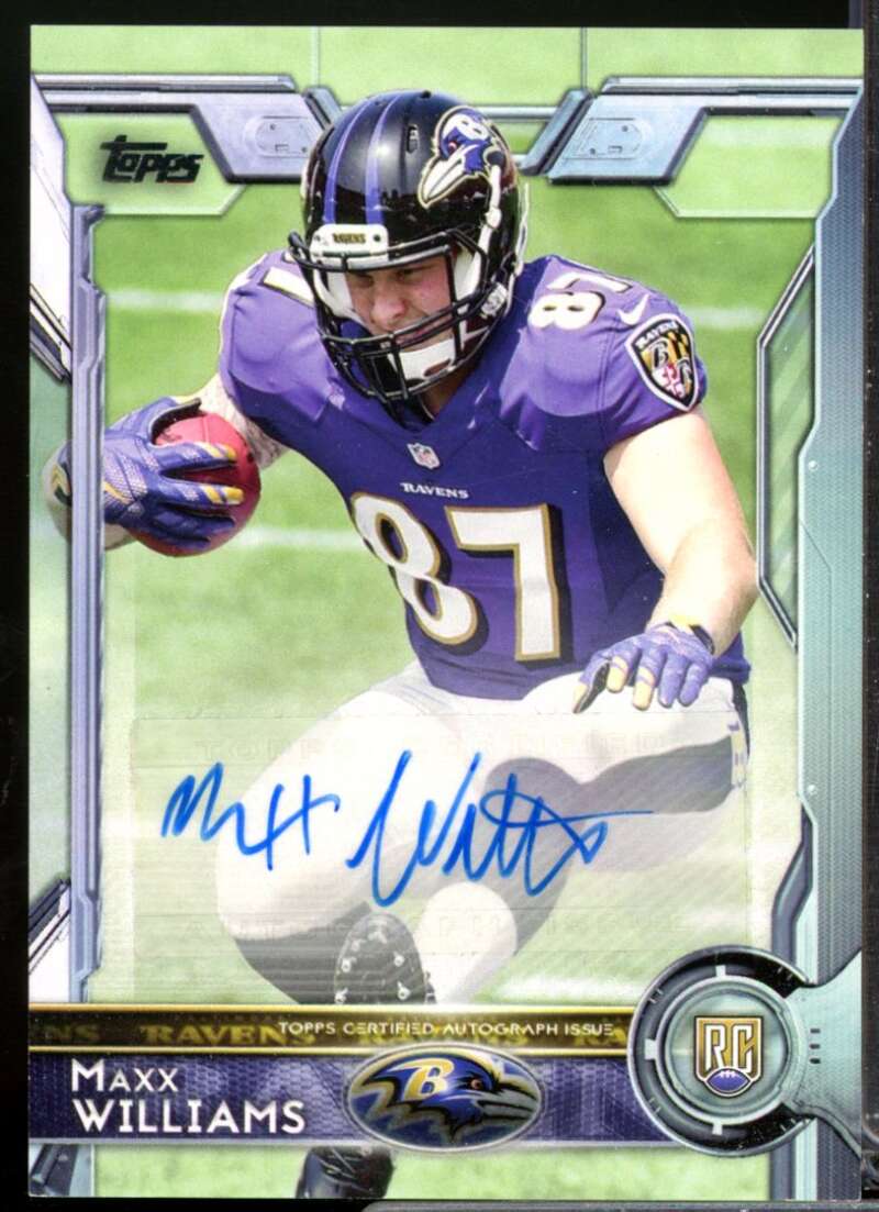 Maxx Williams Card 2015 Topps Rookie Autographs #402  Image 1