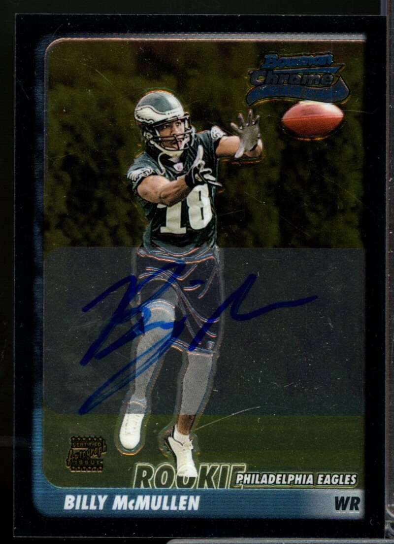 Billy McMullen RC Card 2003 Bowman Chrome Rookie Autograph #234  Image 1