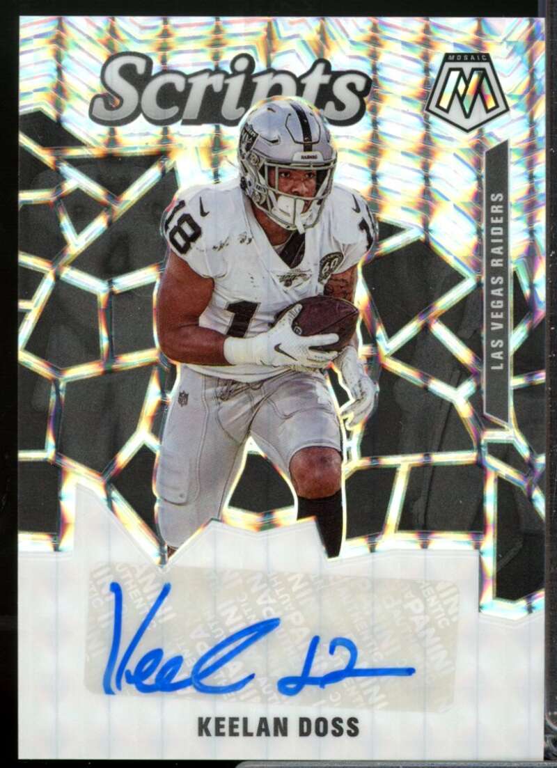Keelan Doss Card 2020 Panini Mosaic Scripts Autograph #8  Image 1