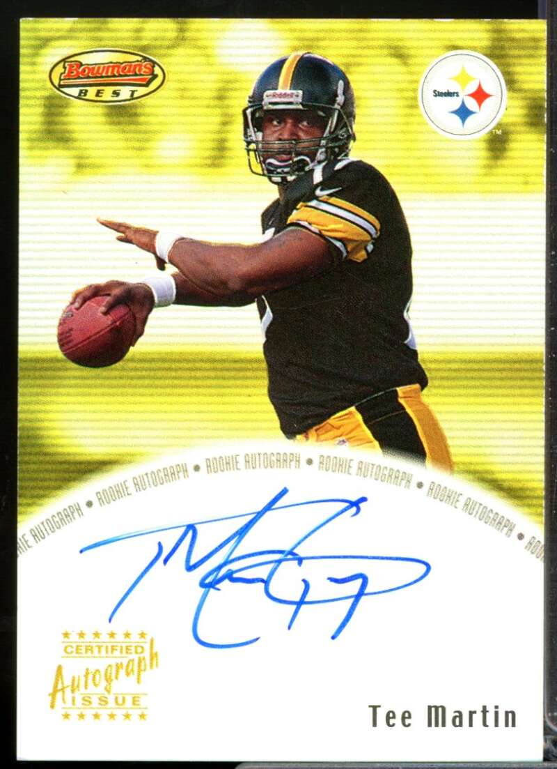 Tee Martin Card 2000 Bowman's Best Rookie Autographs #BBTM  Image 1