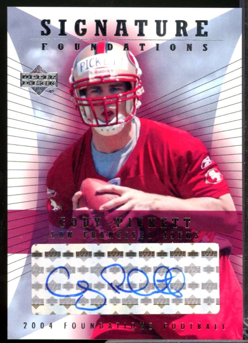Cody Pickett 2004 Upper Deck Foundations Signature Foundations Autograph #SFCO  Image 1