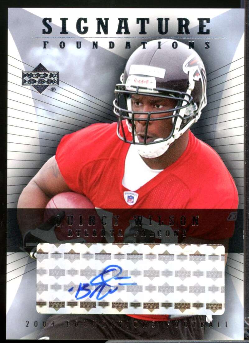 Quincy Wilson 2004 Upper Deck Foundations Signature Foundations Autograph #SFQW  Image 1