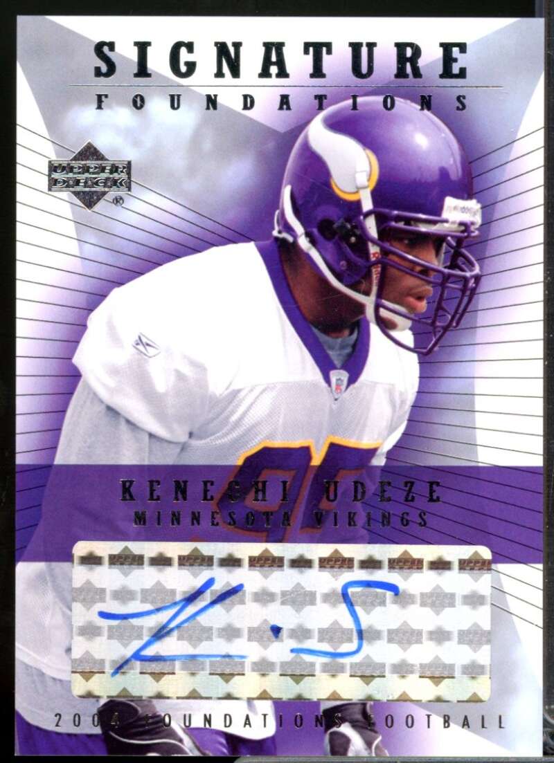 Kenechi Udeze 2004 Upper Deck Foundations Signature Foundations Autograph #SFKU  Image 1