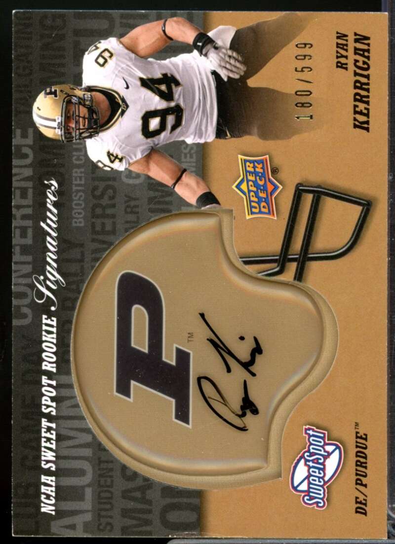 Ryan Kerrigan /599 Card 2011 Sweet Spot Rookie Signatures Autograph #RSRK  Image 1