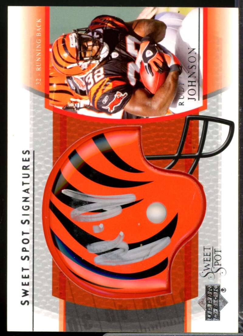 Rudi Johnson Card 2004 Sweet Spot Signatures Autograph #SSRJ  Image 1