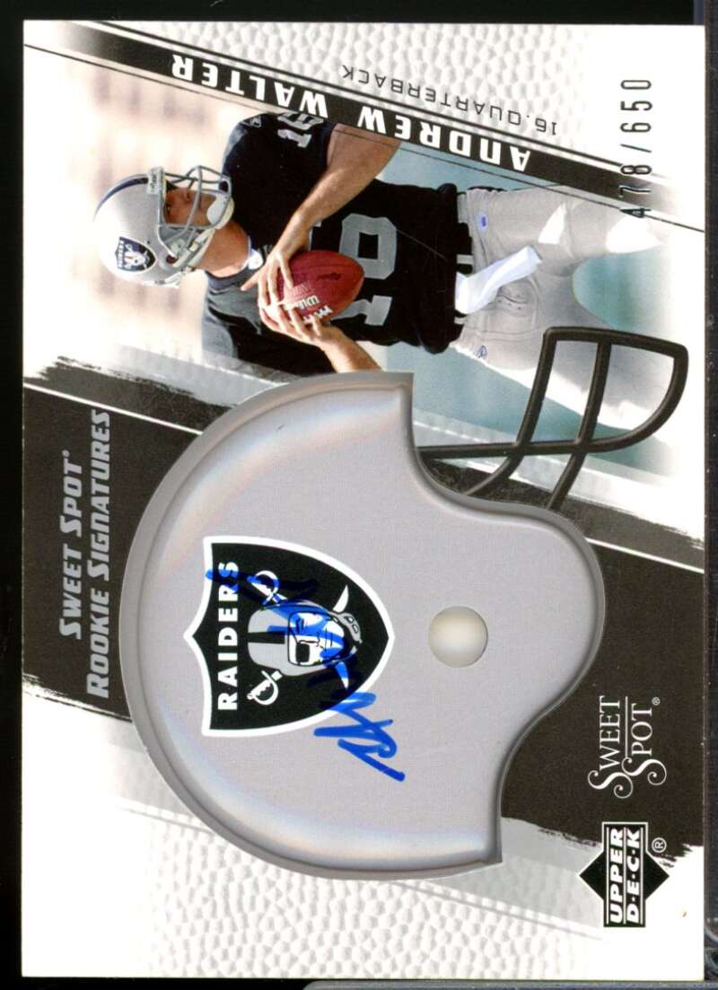 Andrew Walter /650 RC Card 2005 Sweet Spot Rookie Autograph #250  Image 1