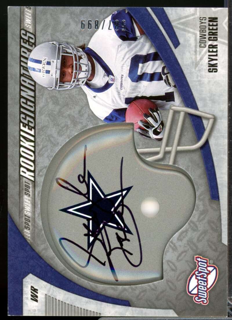 Skyler Green /899 RC Card 2006 Sweet Spot Rookie Autograph #225  Image 1