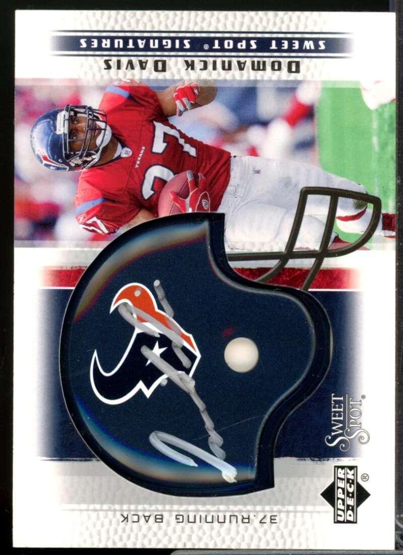 Domanick Davis Card 2005 Sweet Spot Signatures Autograph #SSDD  Image 1