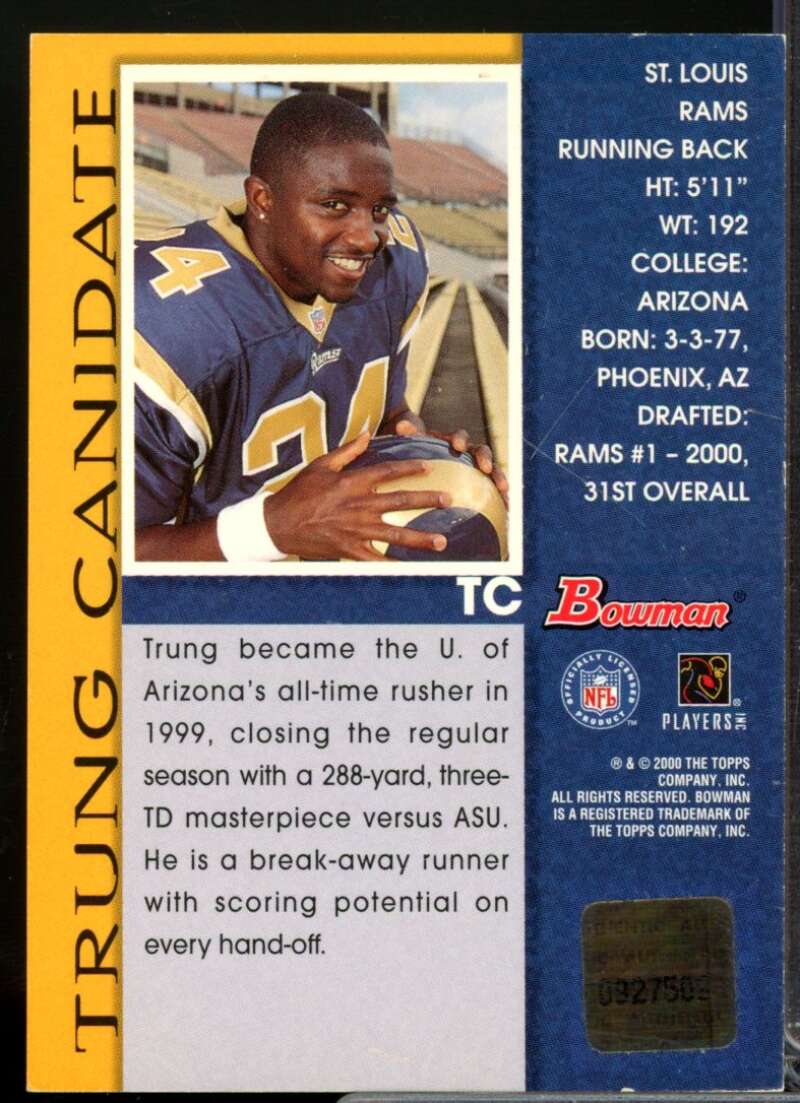 Trung Canidate Card 2000 Bowman Autographs #TC  Image 2