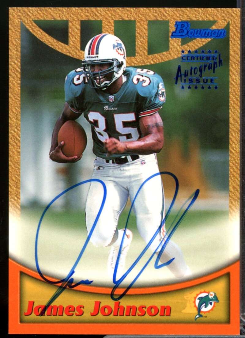 James Johnson Card 1999 Bowman Autographs #A27  Image 1