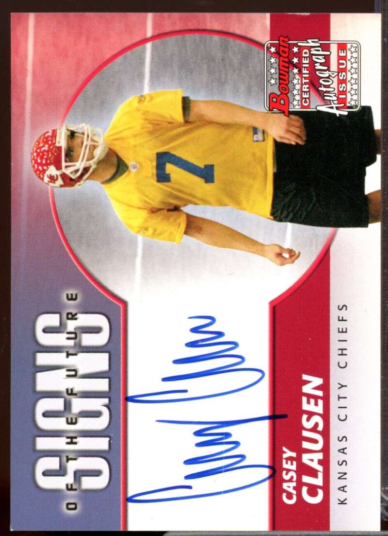 Casey Clausen Card 2004 Bowman Signs of the Future Autographs #SFCCL  Image 1