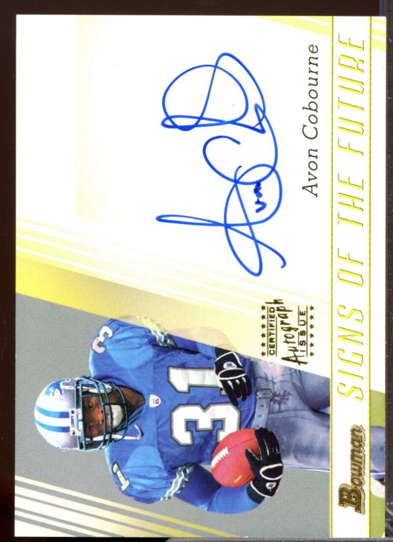 Avon Cobourne Card 2003 Bowman Signs of the Future Autographs #SFAC  Image 1