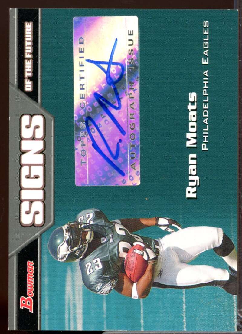 Ryan Moats Card 2005 Bowman Signs of the Future Autographs #SFRM  Image 1