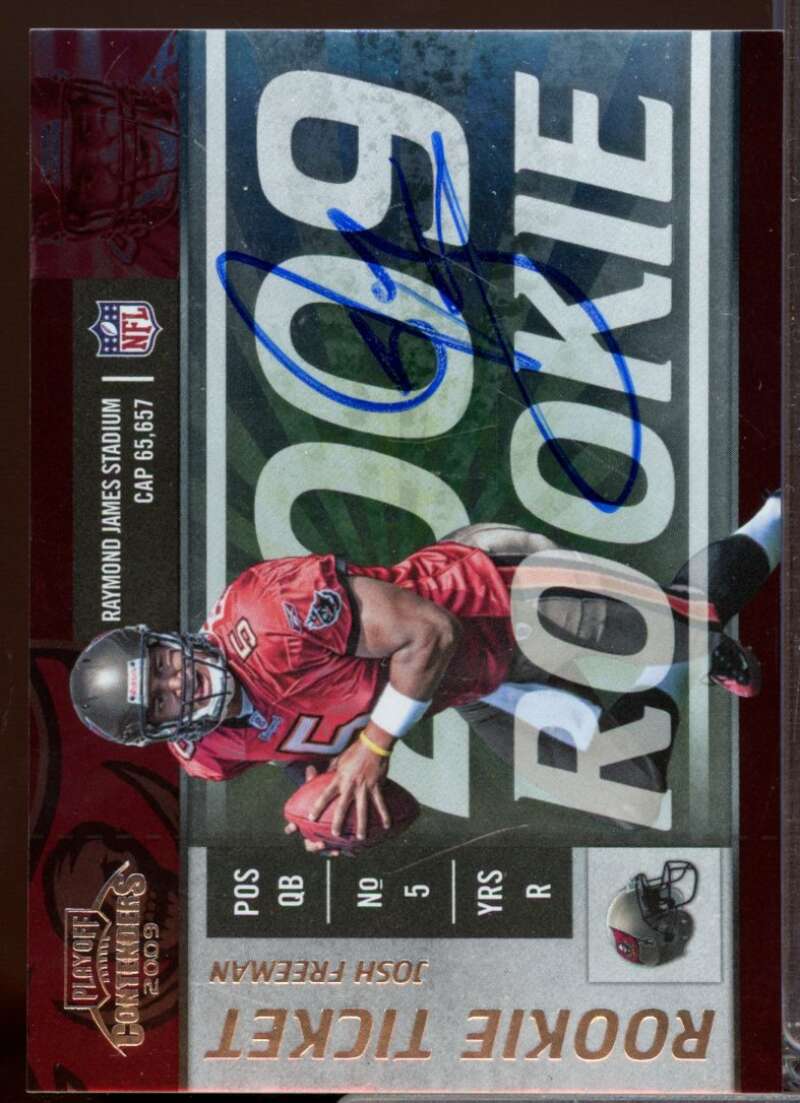 Josh Freeman RC Card 2009 Playoff Contenders Rookie Autograph #109  Image 1