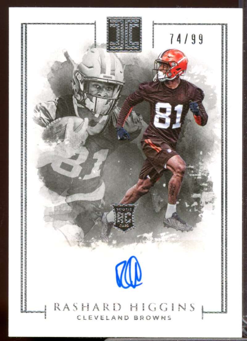 Rashard Higgins RC Card 2016 Panini Impeccable Rookie Autograph #106  Image 1
