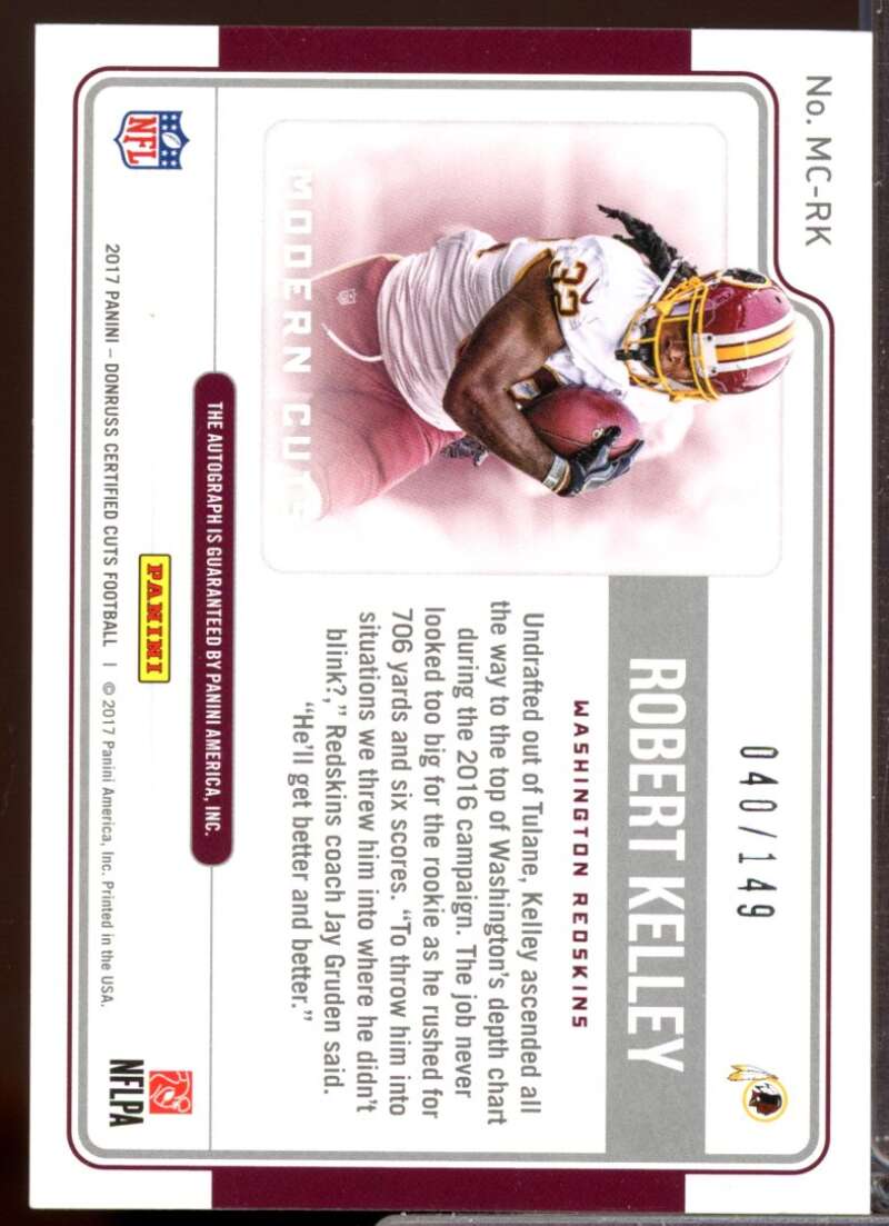 Robert Kelley /149 Card 2017 Certified Cuts Modern Cuts Autograph #3  Image 2