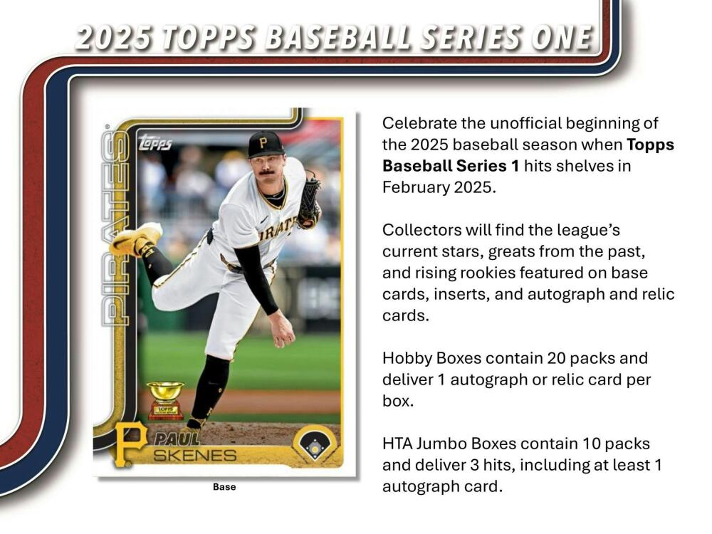 2025 Topps Series 1 Baseball Hobby Box Image 4
