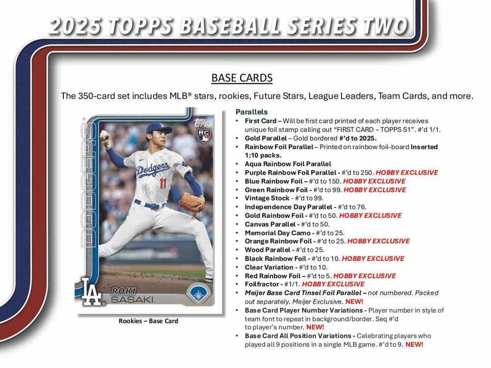 2025 Topps Series 2 Baseball Hobby Box Image 4