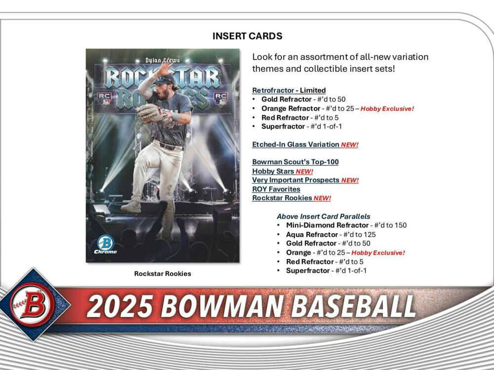 2025 Bowman Baseball Hobby Box Image 7