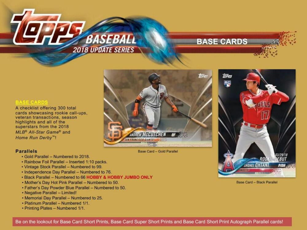 2018 Topps Update Series Baseball Hobby Jumbo Box Image 4