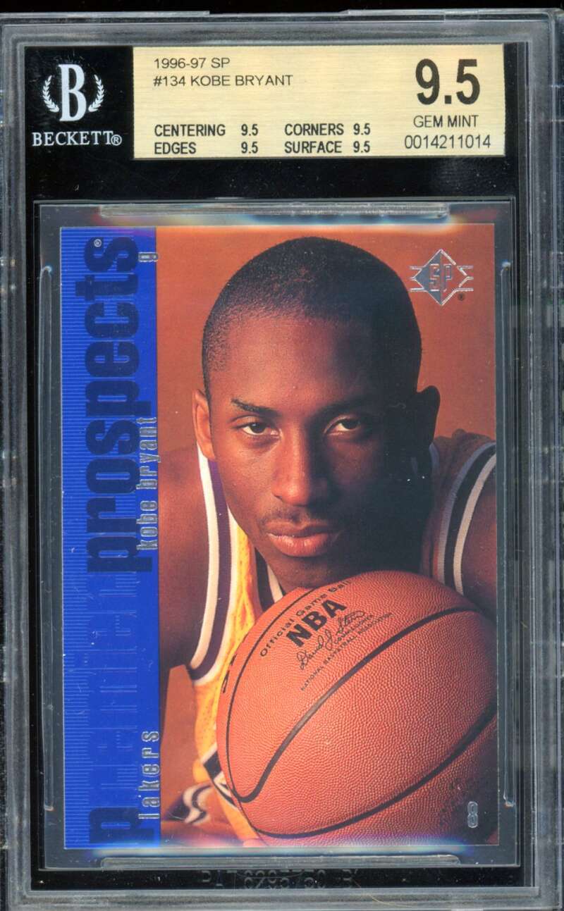 Kobe Bryant Rookie Card 1996-97 SP #134 BGS 9.5 Image 1