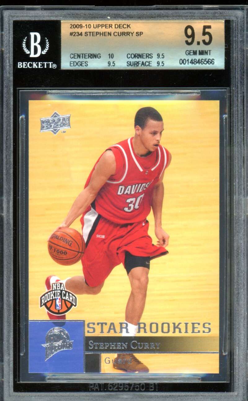 Stephen Curry Rookie Card 2009-10 Upper Deck #234 BGS 9.5 Image 1