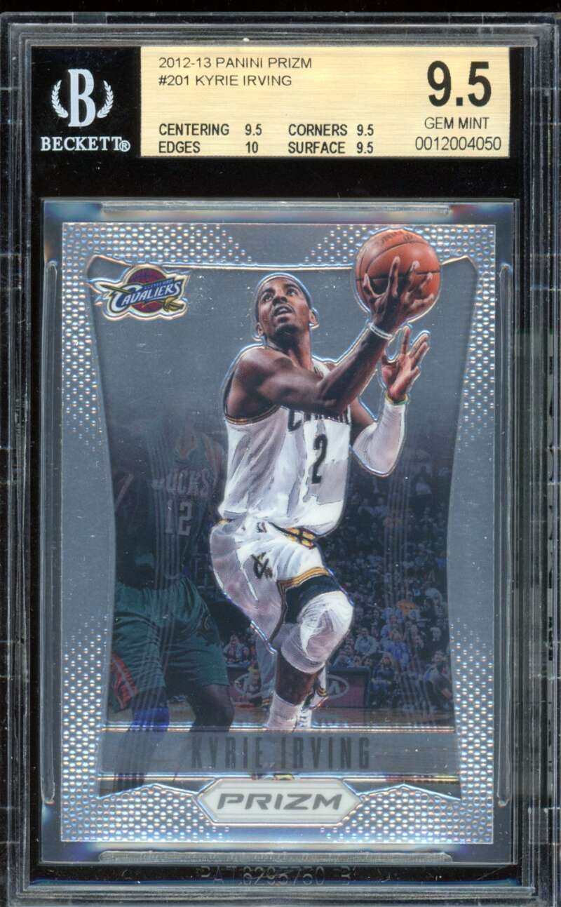 Kyrie Irving Rookie Card 2012-13 Panini Prizm #201 BGS 9.5 Image 1