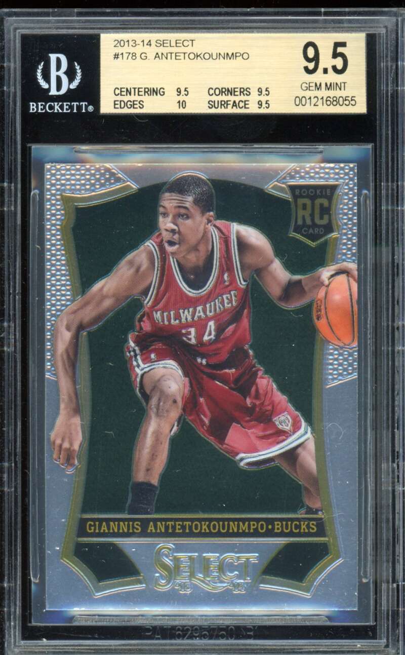 Giannis Antetokounmpo Rookie Card 2013-14 Select #178 BGS 9.5 Image 1