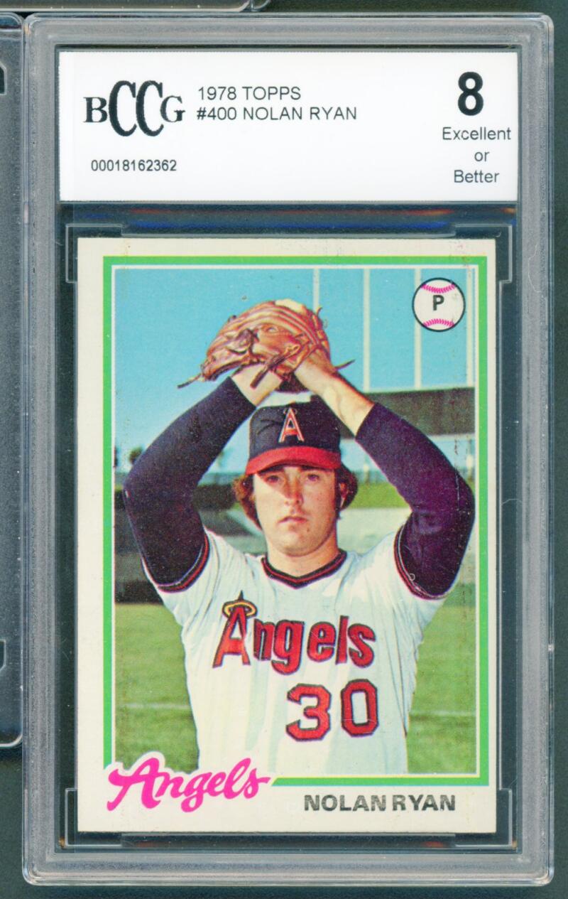 1978 Topps #400 Nolan Ryan Card BGS BCCG 8 Excellent+ Image 1