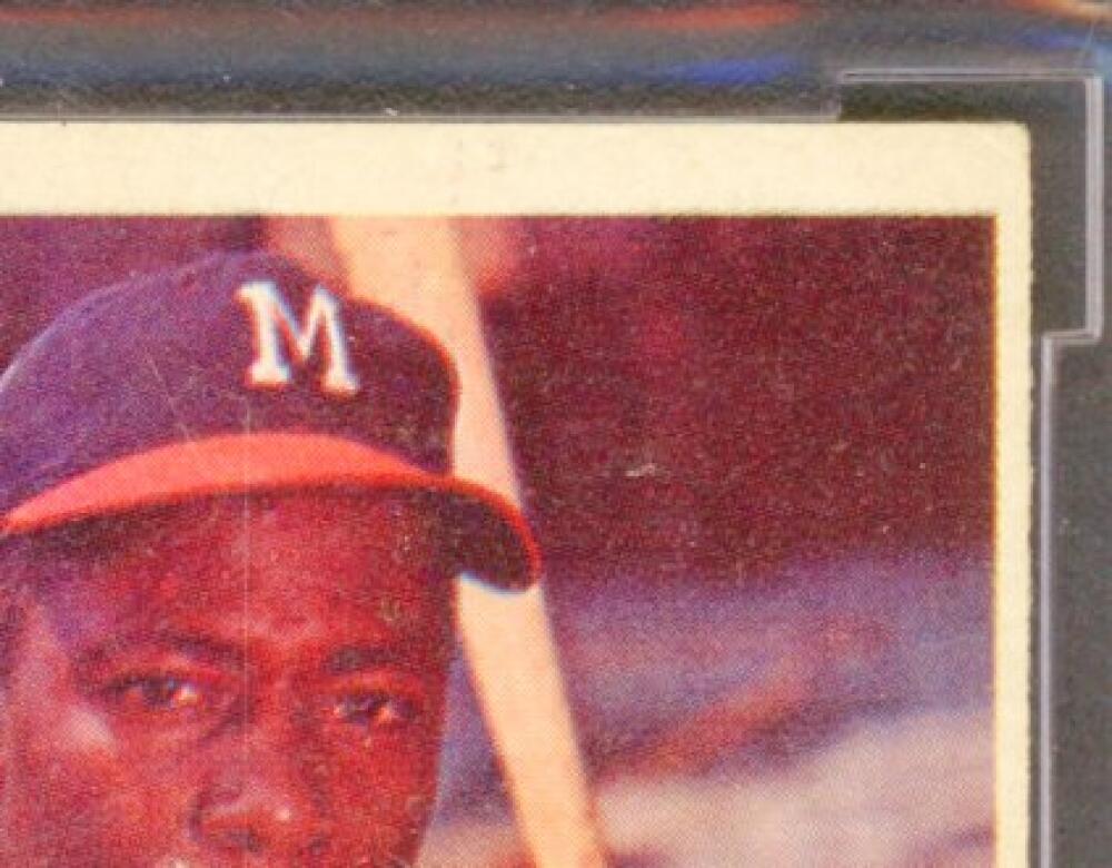 1957 Topps #20 Hank Aaron Card BGS BCCG 8 Excellent+ Image 4