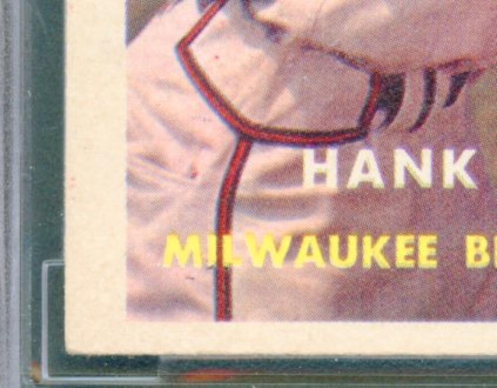 1957 Topps #20 Hank Aaron Card BGS BCCG 8 Excellent+ Image 5