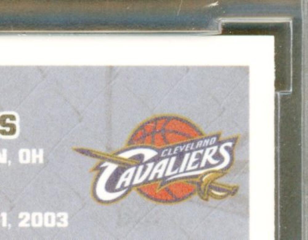 2003-04 Fleer Tradition #261 LeBron James Rookie Card BGS BCCG 10 Mint+ Image 8