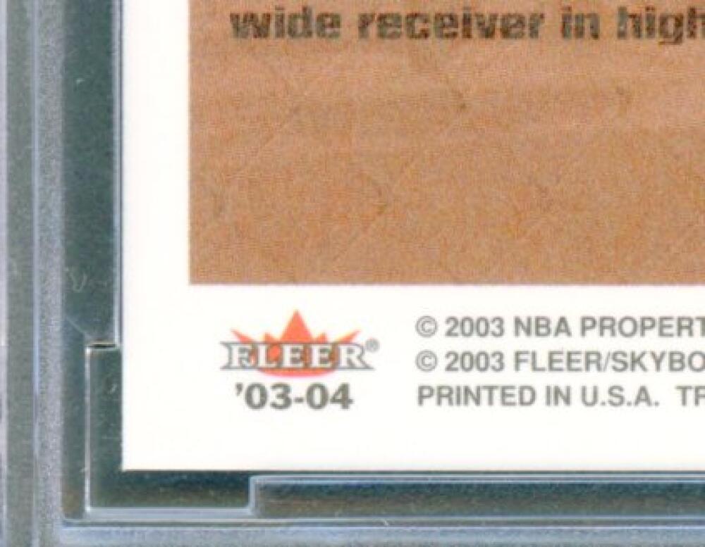 2003-04 Fleer Tradition #261 LeBron James Rookie Card BGS BCCG 10 Mint+ Image 9