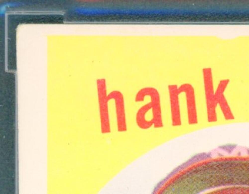 1959 Topps #380 Hank Aaron Card BGS BCCG 8 Excellent+ Image 3