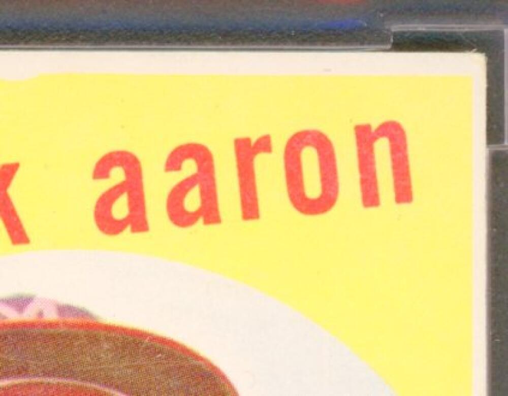 1959 Topps #380 Hank Aaron Card BGS BCCG 8 Excellent+ Image 4