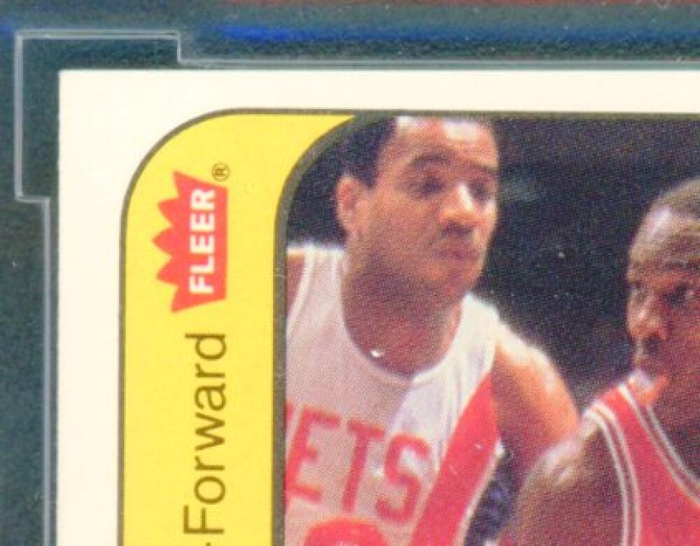 1986-87 Fleer Stickers #8 Michael Jordan Rookie Card BGS BCCG 9 Near Mint+ Image 3