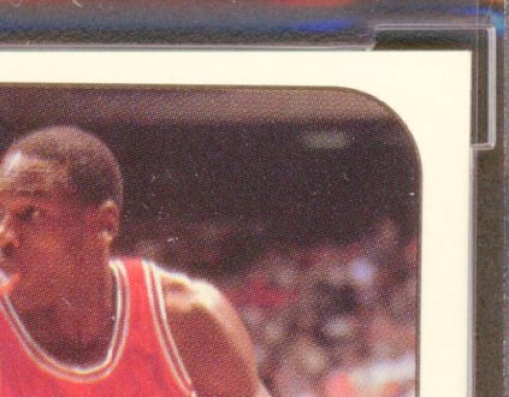 1986-87 Fleer Stickers #8 Michael Jordan Rookie Card BGS BCCG 9 Near Mint+ Image 4