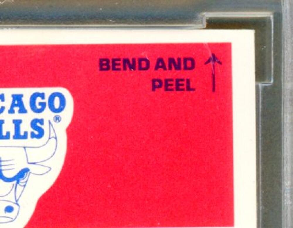 1986-87 Fleer Stickers #8 Michael Jordan Rookie Card BGS BCCG 9 Near Mint+ Image 8