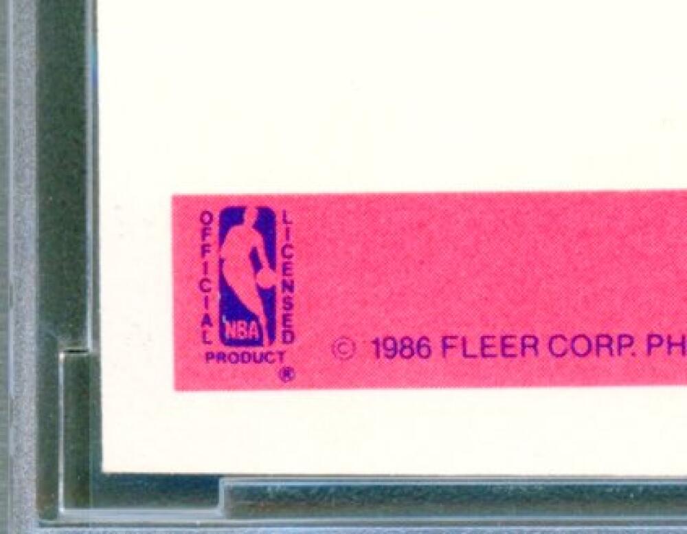 1986-87 Fleer Stickers #8 Michael Jordan Rookie Card BGS BCCG 9 Near Mint+ Image 9