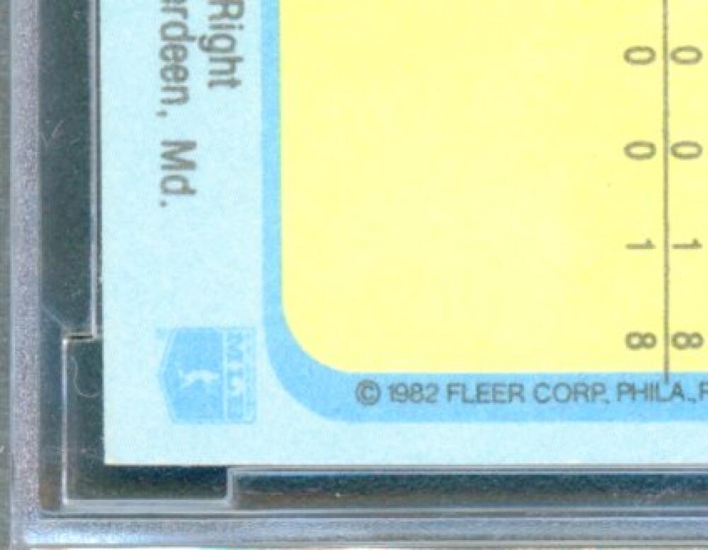 1982 Fleer #176 Cal Ripken Jr. Rookie Card BGS BCCG 10 Mint+ Image 9