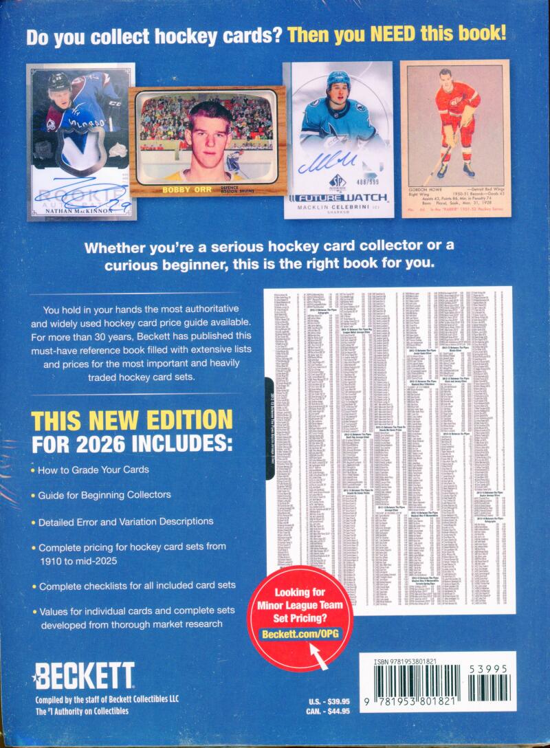 2026 Beckett Hockey Annual Card Price Guide 35th Edition Capitals Alexander Ovechkin Image 2