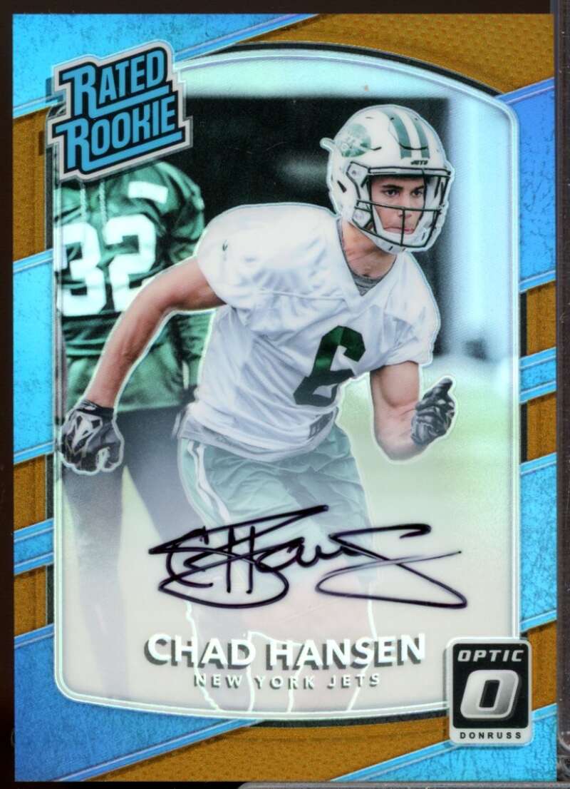 Chad Hansen Card 2017 Donruss Optic Rated Rookie Autographs Bronze #163  Image 1