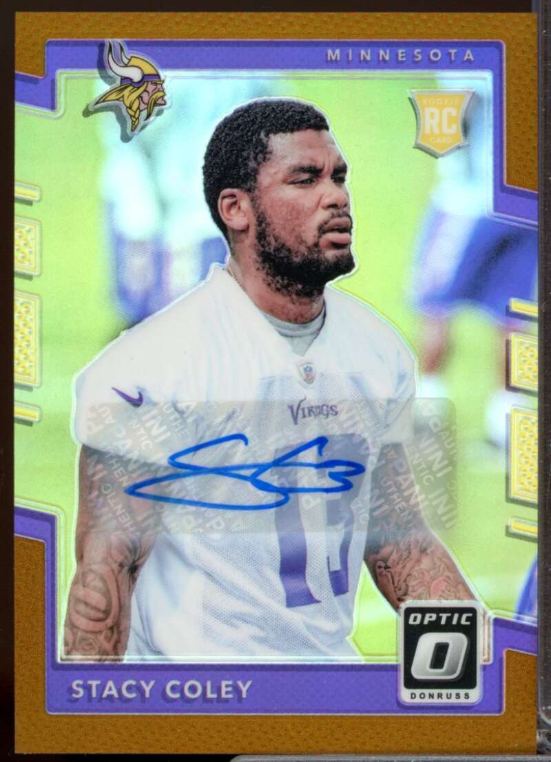 Stacy Coley Card 2017 Donruss Optic Rookie Autographs Bronze #127  Image 1