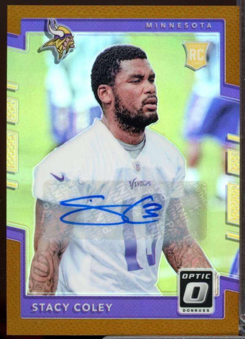 Stacy Coley Card 2017 Donruss Optic Rookie Autographs Bronze #127  Image 1