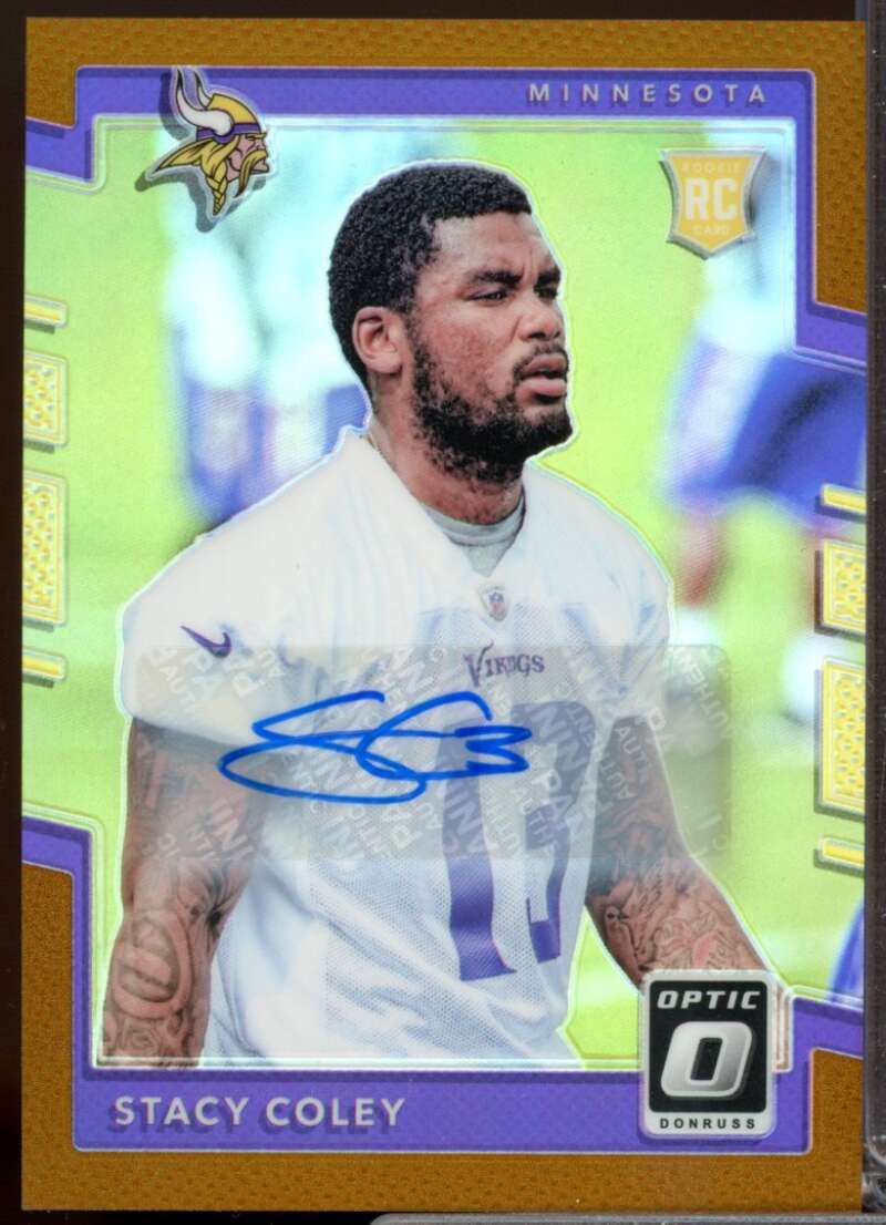 Stacy Coley Card 2017 Donruss Optic Rookie Autographs Bronze #127  Image 1