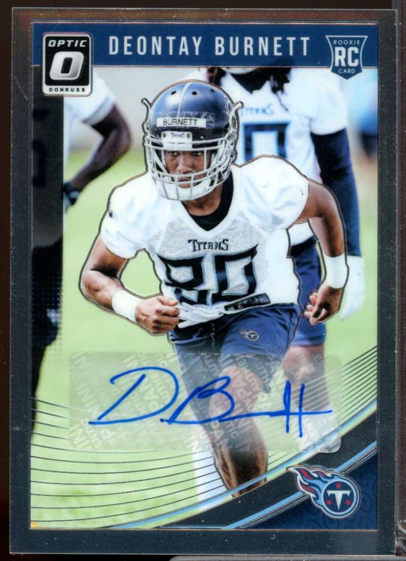 Deontay Burnett /150 Card 2018 Donruss Optic Rookie Autographs #144  Image 1