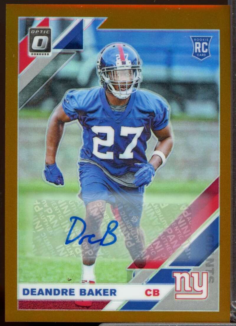 Deandre Baker Card 2019 Donruss Optic Rookies Autographs Bronze #114  Image 1