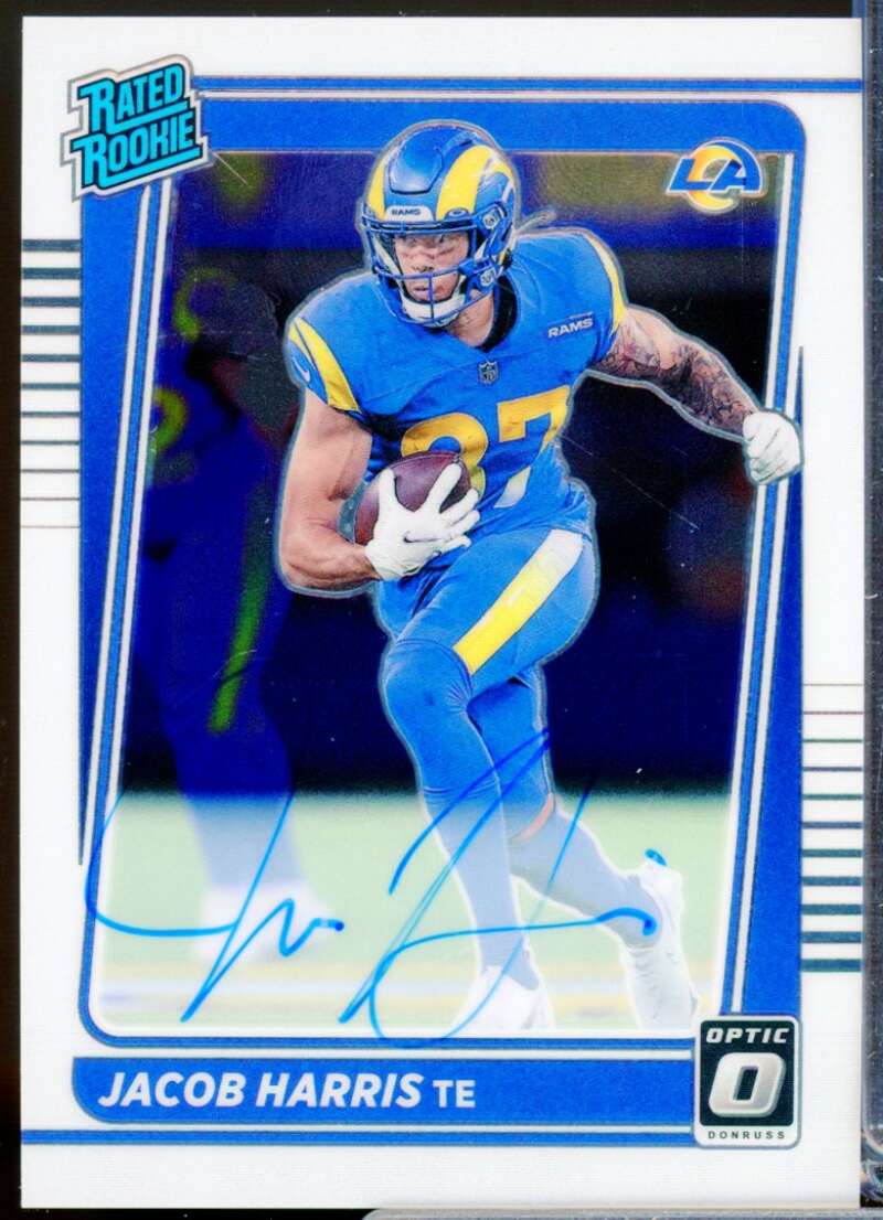 Jacob Harris/150 Card 2021 Donruss Optic Rated Rookie Autographs #238  Image 1
