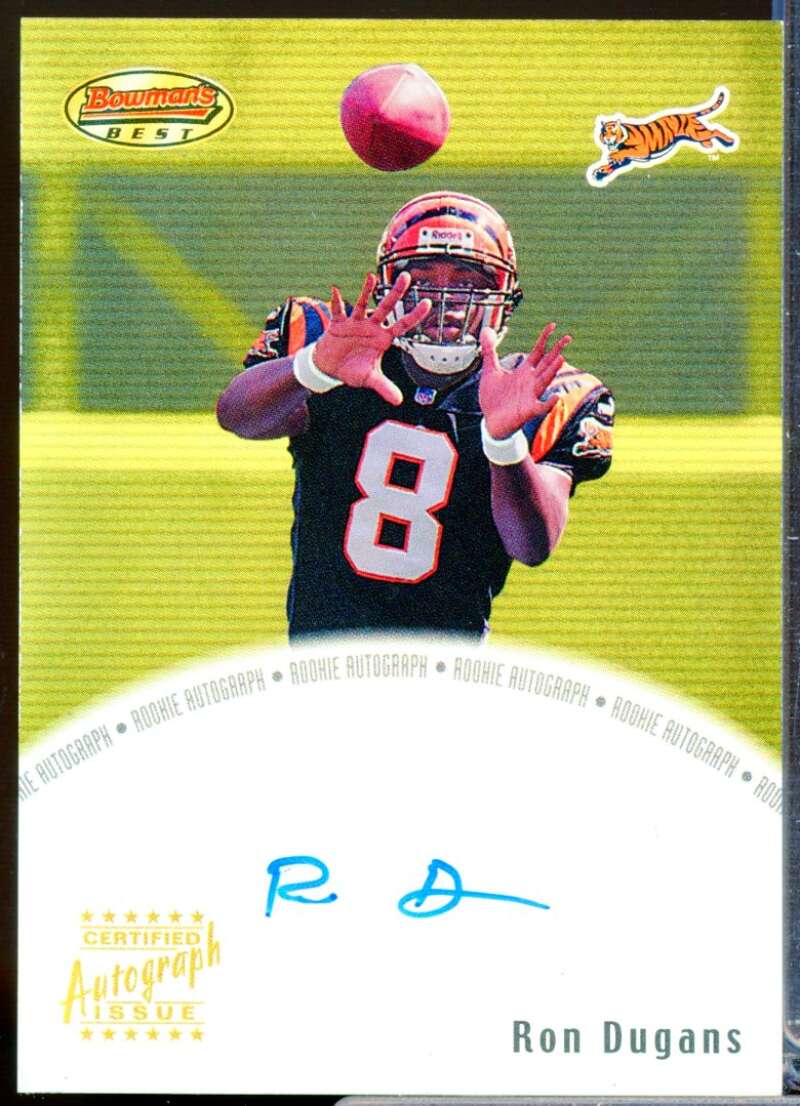 Ron Dugans Card 2000 Bowman's Best Rookie Autographs #BBRDU  Image 1