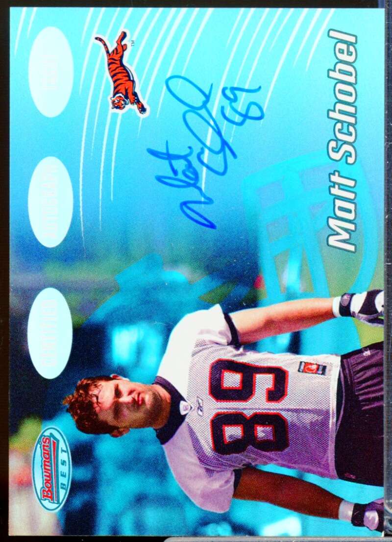 Matt Schobel RC Card 2002 Bowman's Best Rookie Autograph #153  Image 1